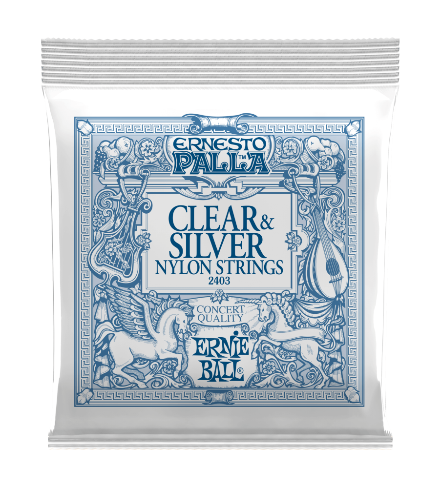 ERNIE BALL CLEAR AND SILVER NYLON STRINGS 2403